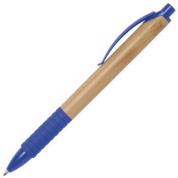 Эко ручка Bamboo Rubber, синий
