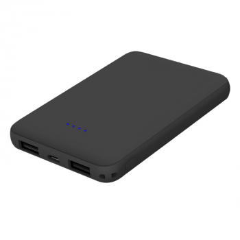 Универсальное зарядное устройство Pocket на 5000 mAh, черный Универсальное зарядное устройство Pocket на 5000 mAh, черный